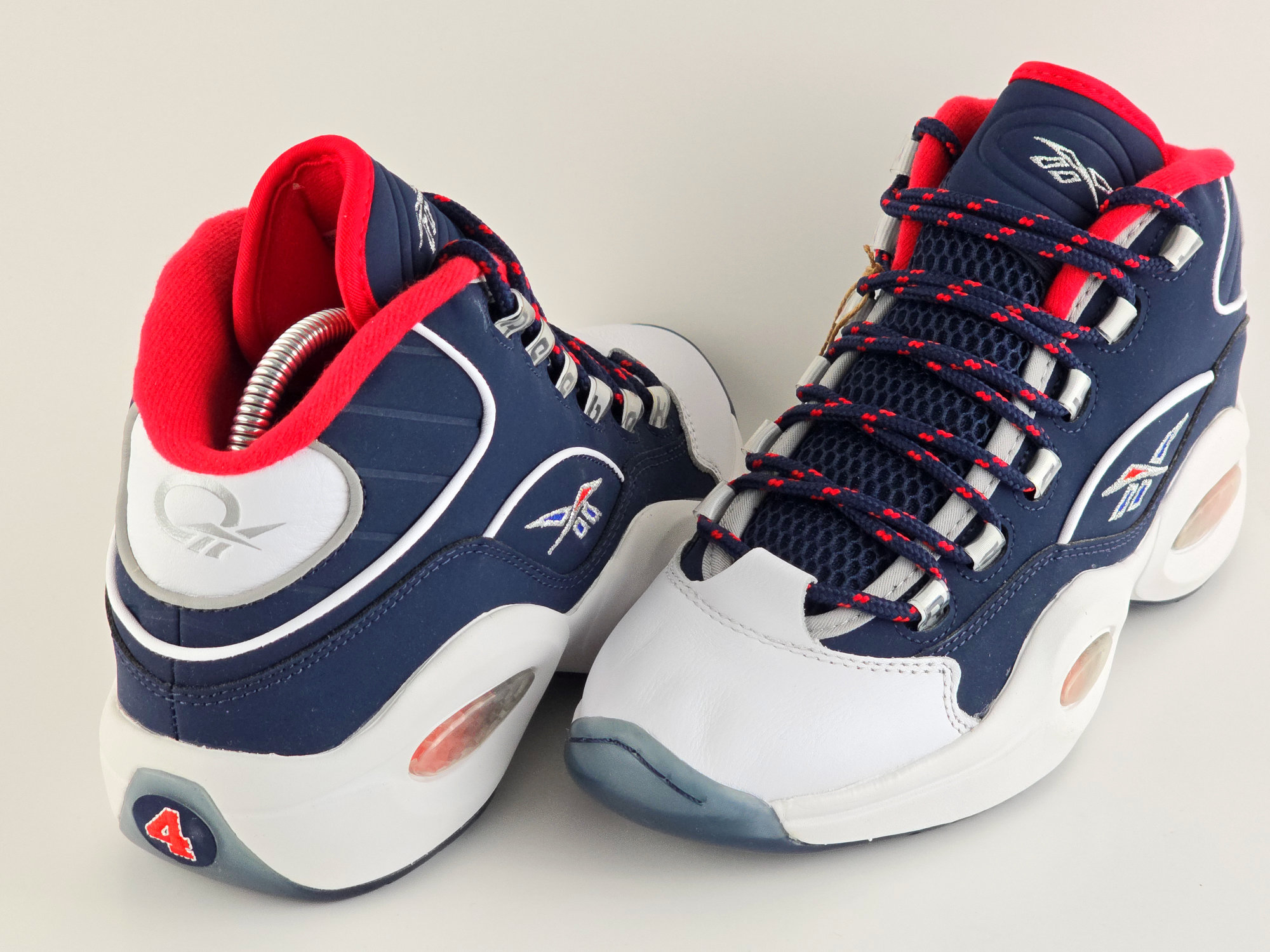 Reebok Question Mid Azul Blanco - Latinos Go